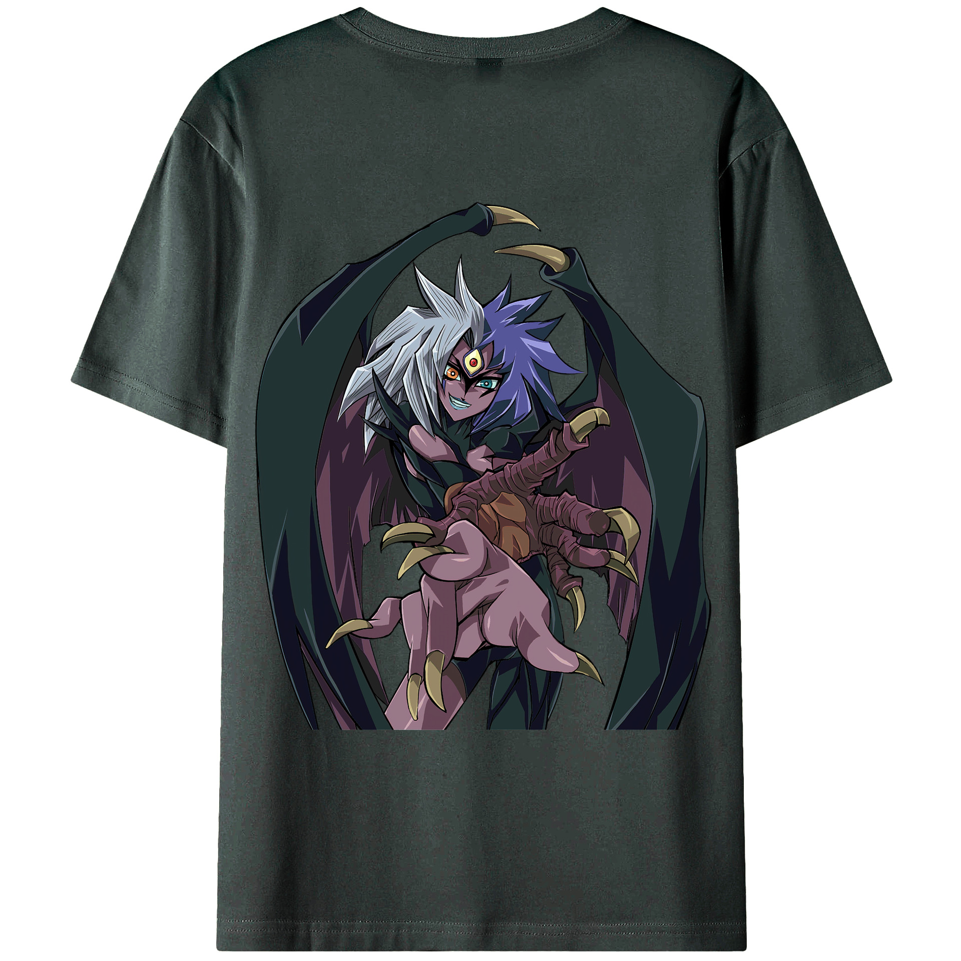 （画像用） 遊☆戯☆王 Yu-Gi-Oh! 綿100％ メンズ半袖Tシャツ（バックプリント） 通気性